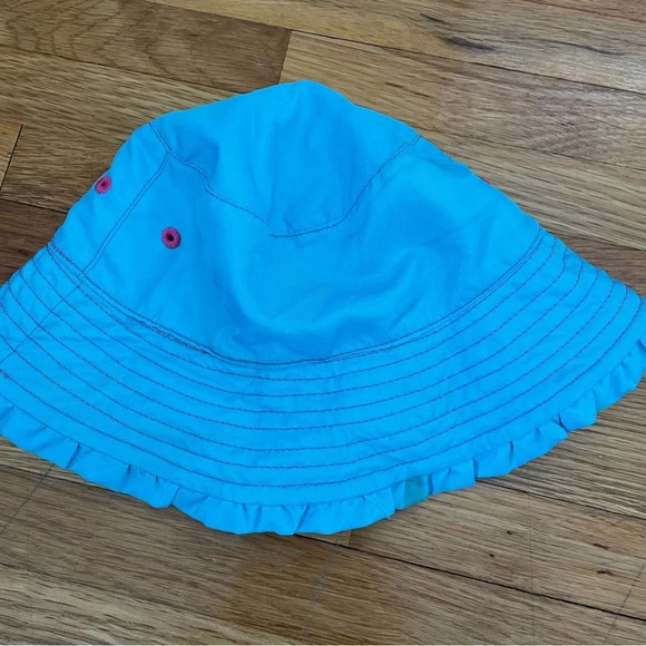 4/$25 UV Skinz Baby Reversible Bucket Sun Hat Blue and Pink Butterflies - Picture 5 of 10